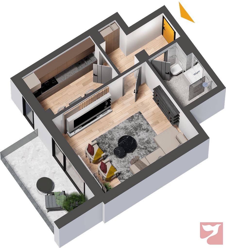 Vanzare apartament  1 CAMERA in Iaşi, 36 mp