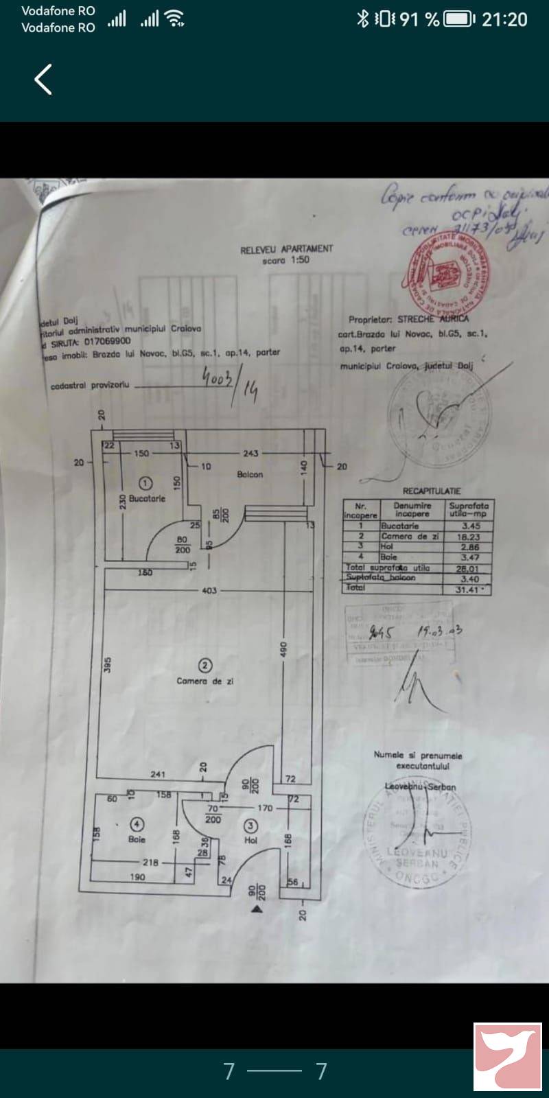 Vanzare apartament  1 CAMERA in Craiova, 31 mp