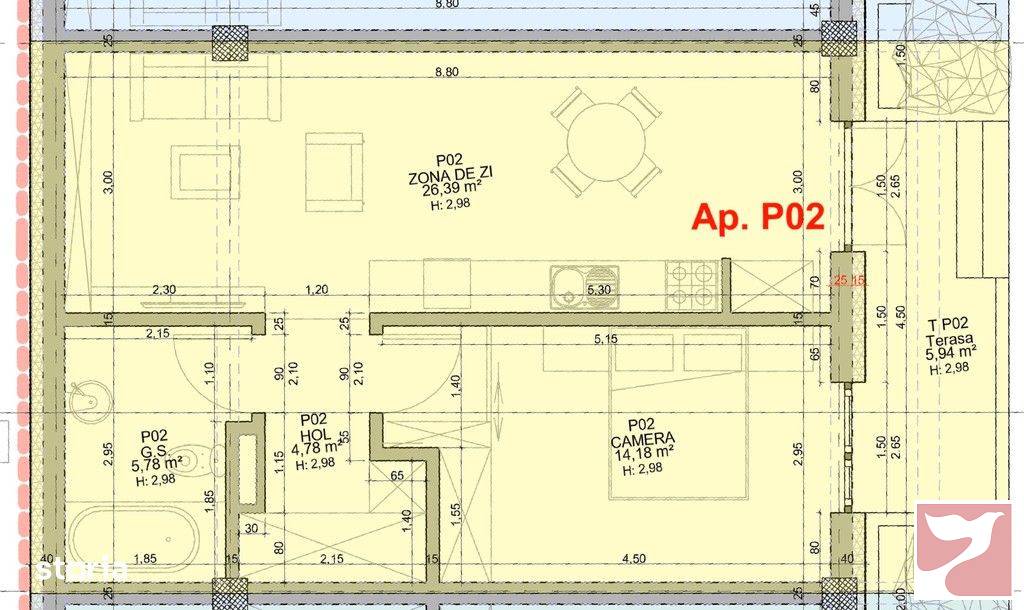 Vanzare apartament  2 CAMERE in Oradea