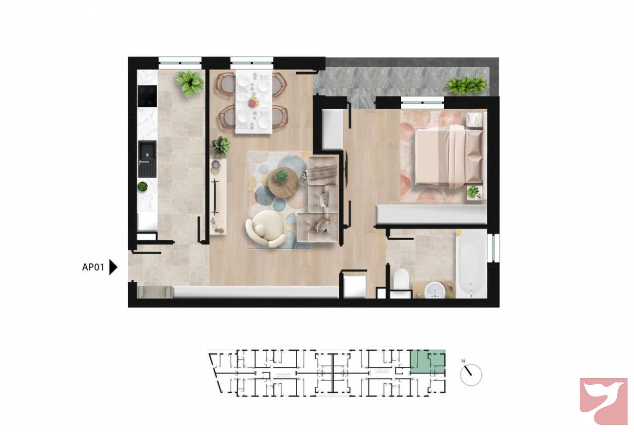 Vanzare apartament  2 CAMERE in Bucuresti, Crângași, 58 mp