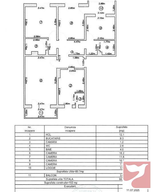 Vanzare apartament  4 CAMERE in Sibiu, 84 mp