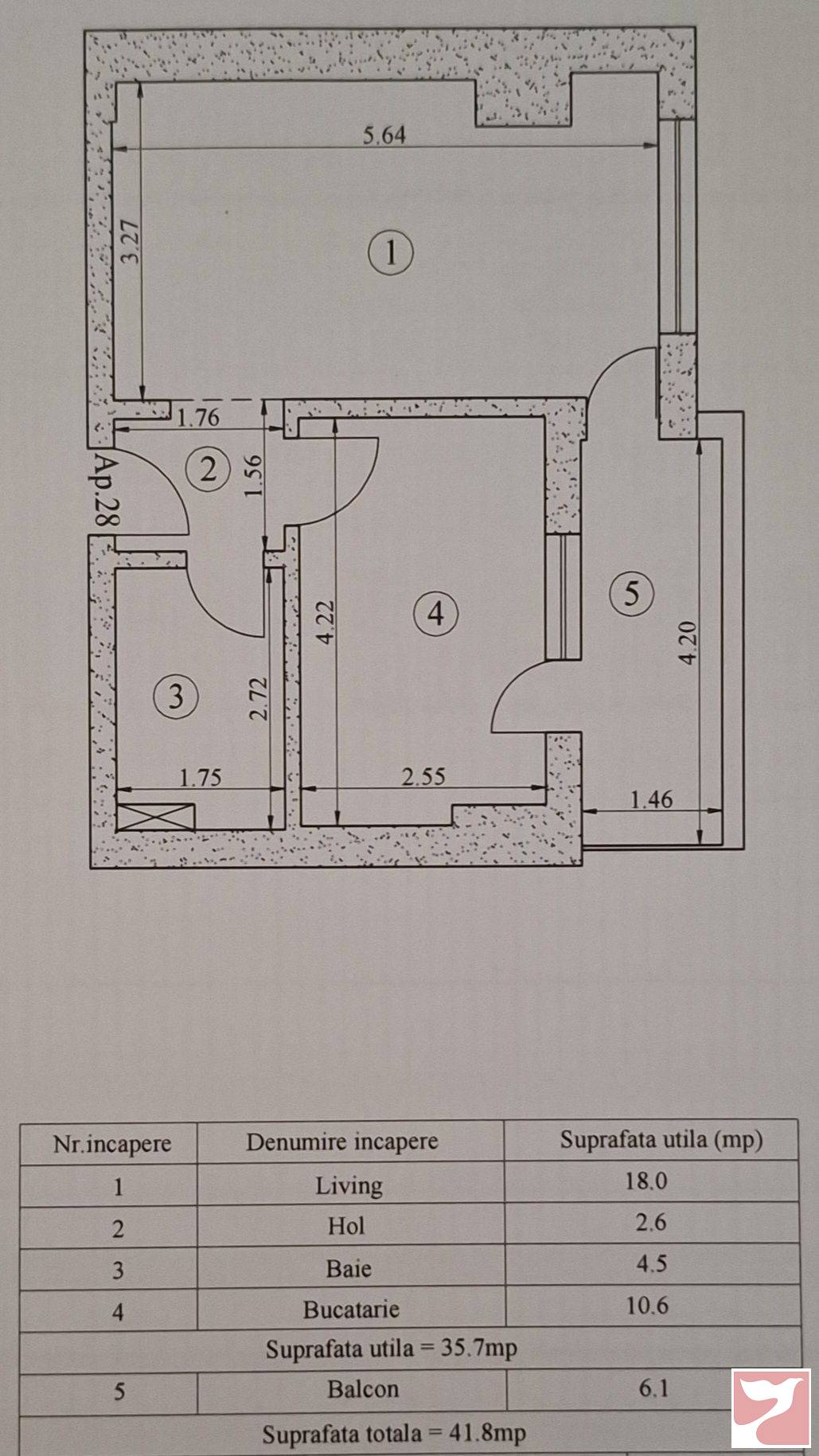 Vanzare apartament  1 CAMERA in Iaşi, Tătărași, 41 mp