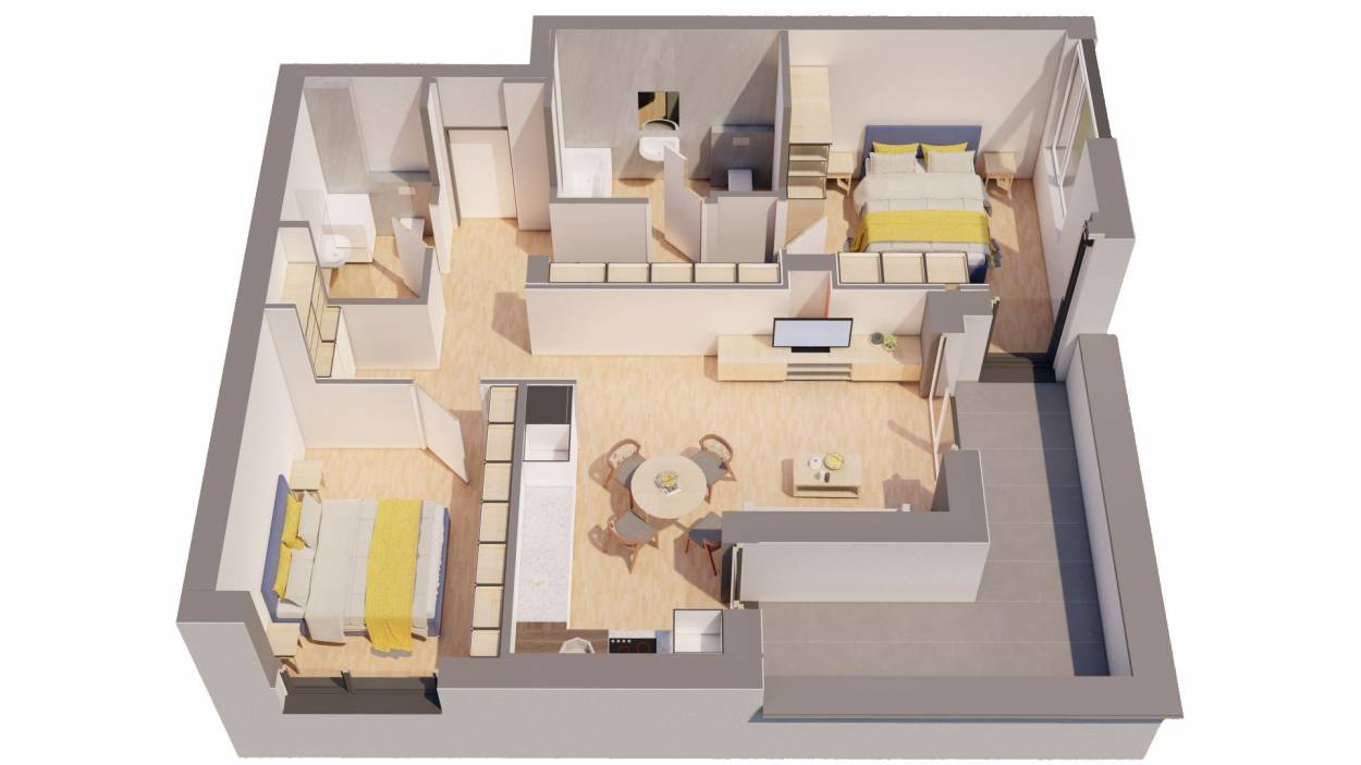 Vanzare apartament  3 CAMERE in Arad, UTA, 105 mp