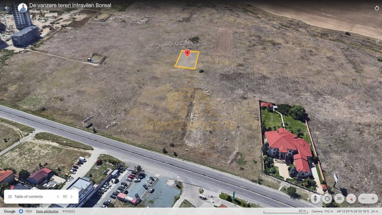 Vanzare teren, in Constanta, Boreal, 1250 mp
