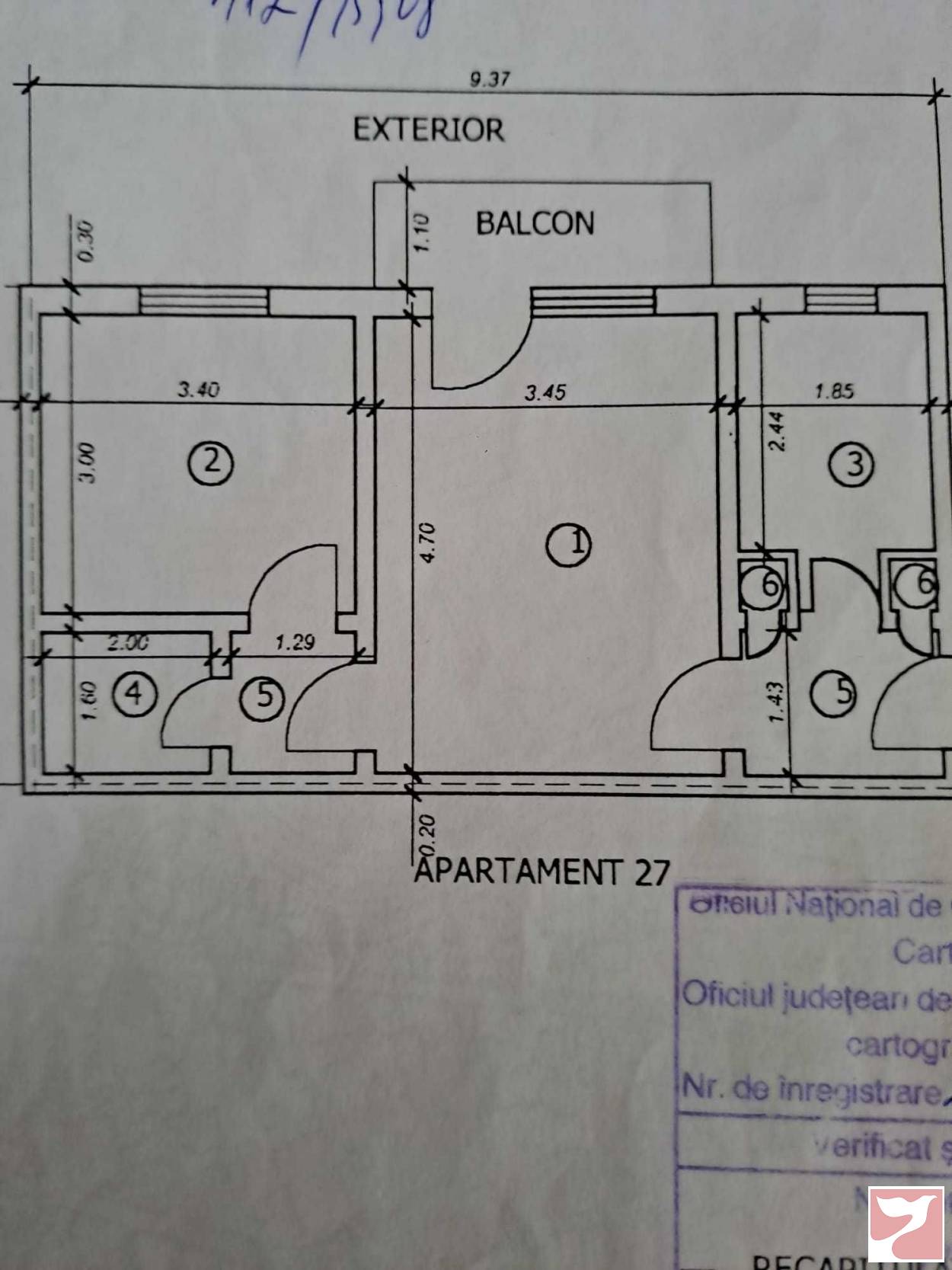 Vanzare apartament  2 CAMERE in Bacău, 44 mp