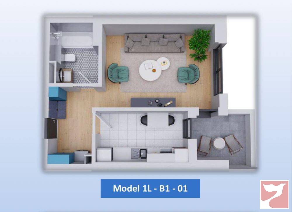 Inchiriere apartament  1 CAMERA in Voluntari, 37 mp