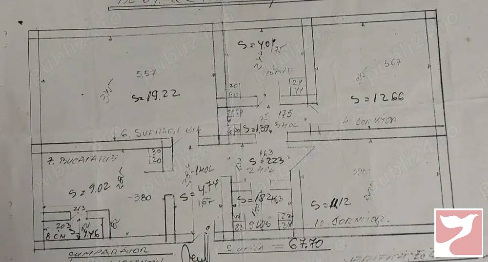 Vanzare apartament  3 CAMERE in Bacău, 70 mp