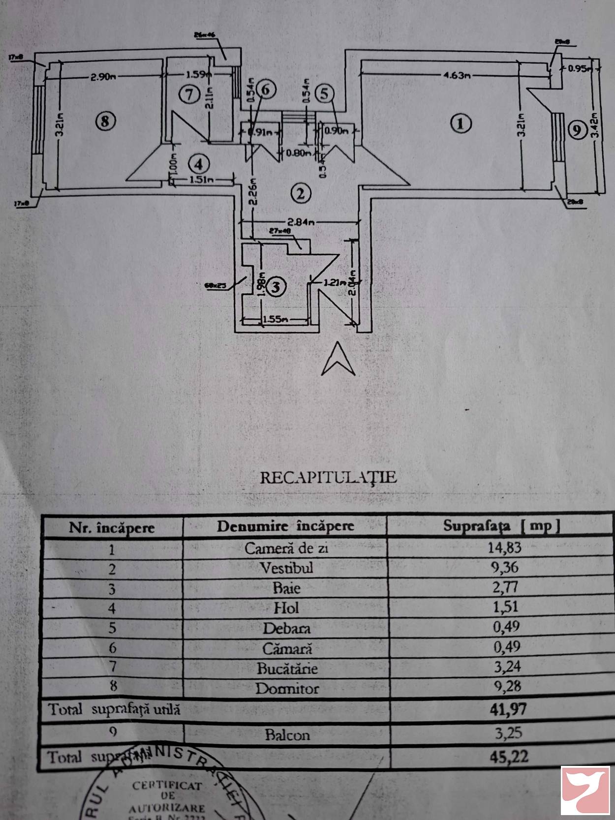 Vanzare apartament  2 CAMERE in Bucuresti, Berceni, 45 mp