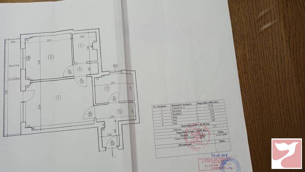 Vanzare apartament  2 CAMERE in Botoşani, 48 mp
