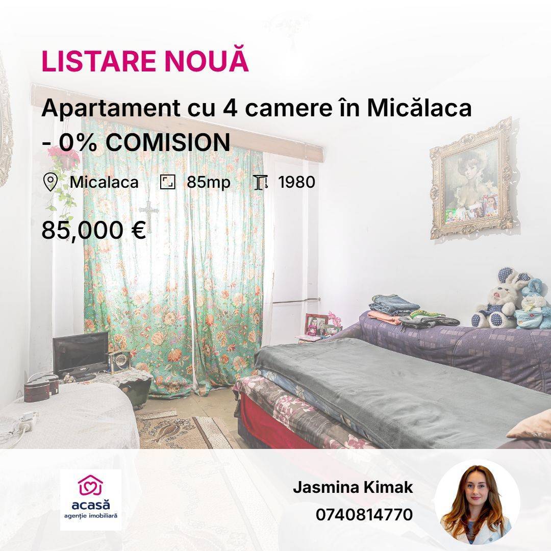 Vanzare apartament  4 CAMERE in Arad, Micalaca, 109 mp