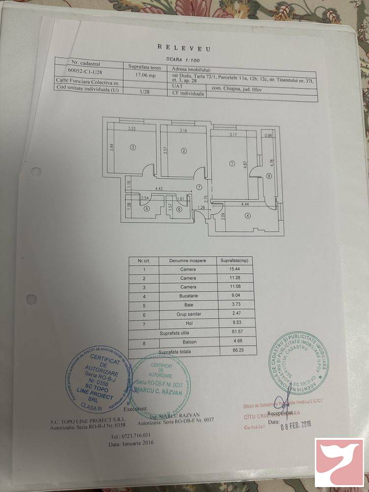 Vanzare apartament  3 CAMERE in Chiajna