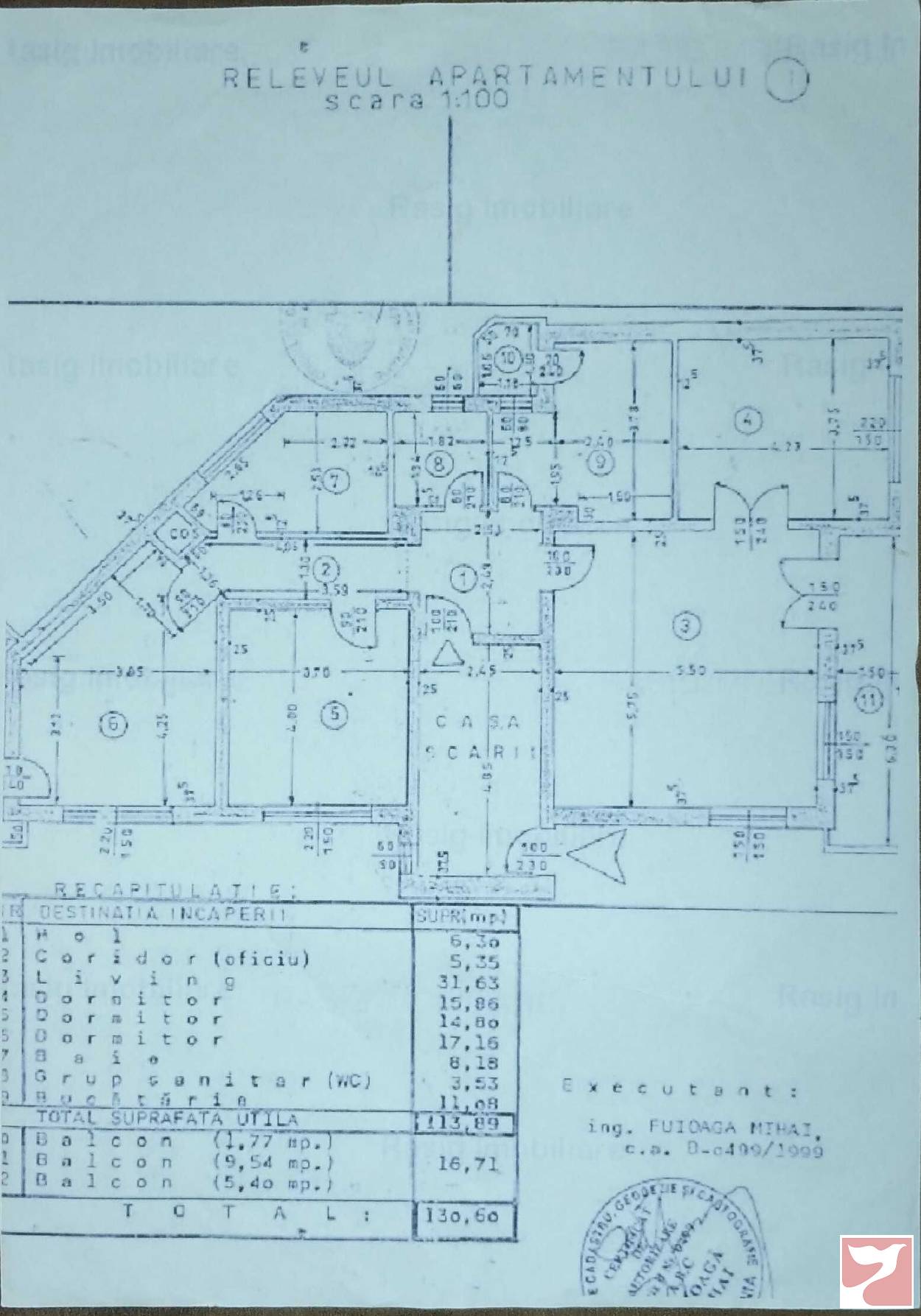 Inchiriere apartament  4 CAMERE in Bucuresti, 130 mp
