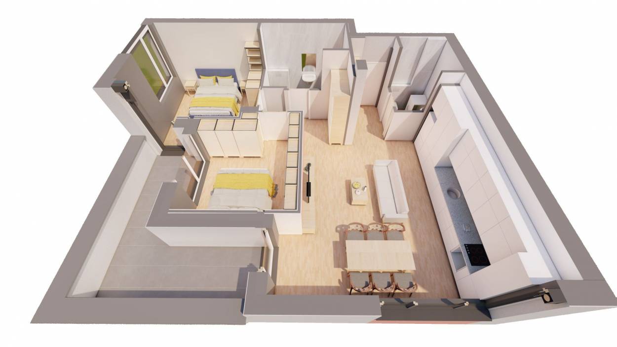 Vanzare apartament  3 CAMERE in Arad, UTA, 87 mp